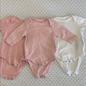 3 Baby Girl Gap onesies